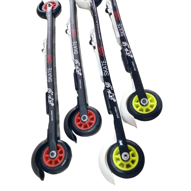 ACTAMID 2pcs Nordic Rollerskic Replace Nylon Wheel 90X24mm Medium Speed Skate Wheels polyurethane wheels For Training.