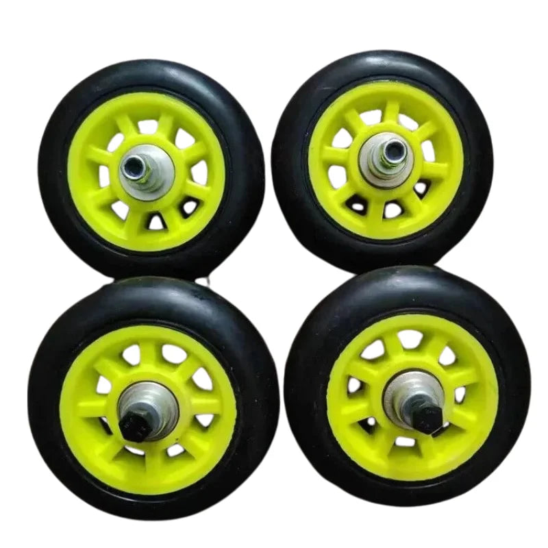 ACTAMID 4pcs Nordic Rollerskic Replace Nylon Wheel 90X24mm Medium Speed Skate Wheels  polyurethane wheels For Training.
